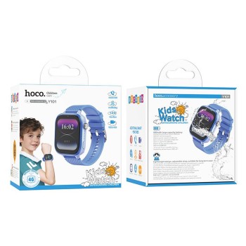 Смарт часовник за Деца HOCO Y101, kids Smartwatch, call function 4G, Pink