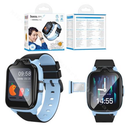 Смарт часовник за Деца HOCO Y101, kids Smartwatch, call function 4G, Pink